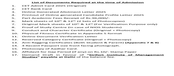 Reporting of BCA, BBA & B.Com(H) students
