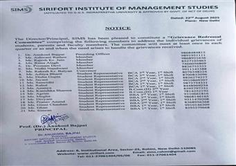 GRIEVANCE REDRESSAL COMMITTEE